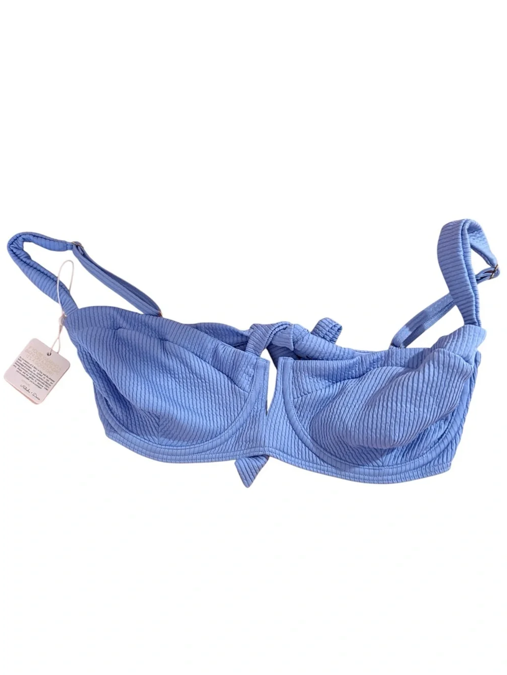 Monday Swimwear Periwinkle Ribbed Underwire Bikini Top